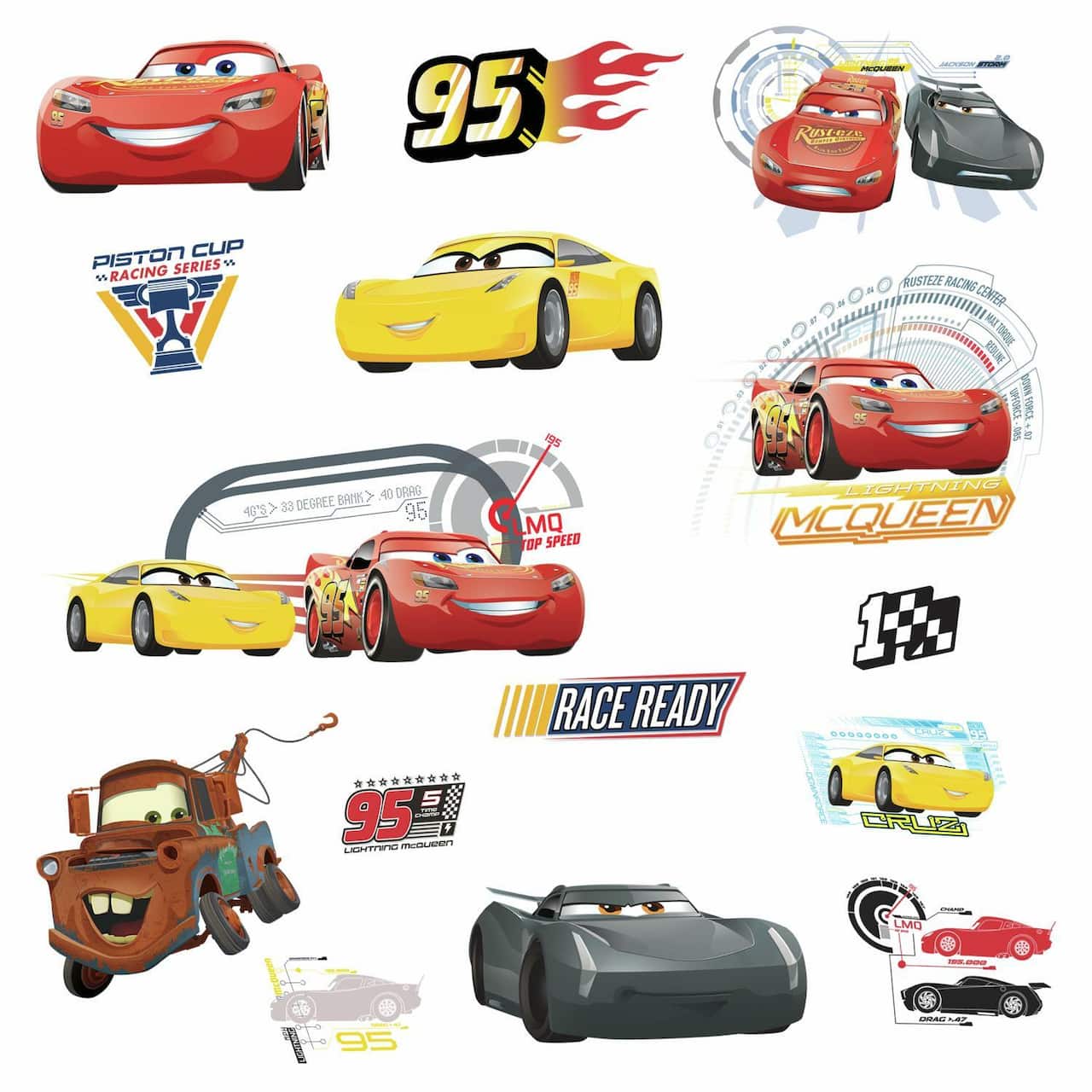 RoomMates Disney® Pixar Cars 3 Peel & Stick Wall Decals
